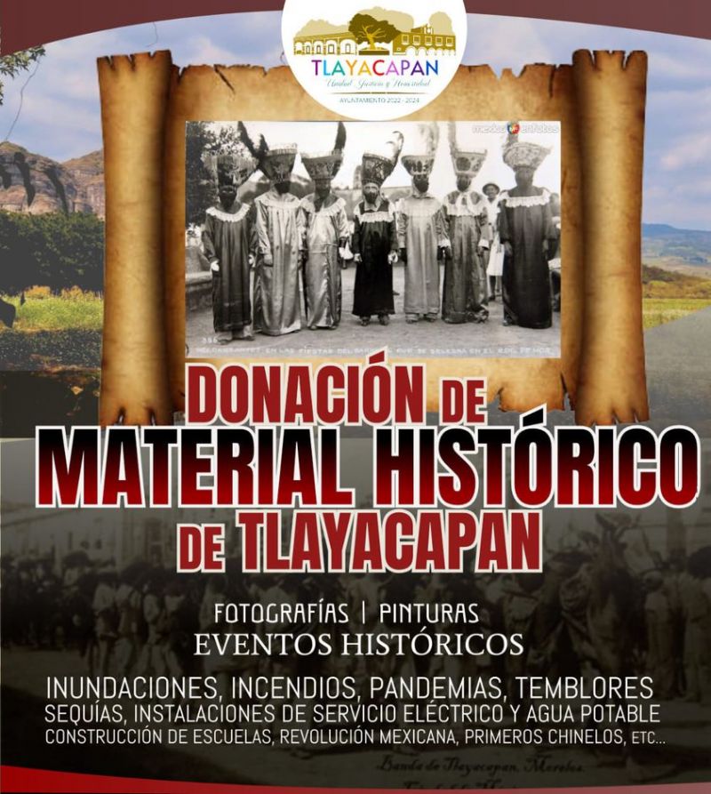 Donación de fotografías y pinturas históricas de #Tlayacapan .